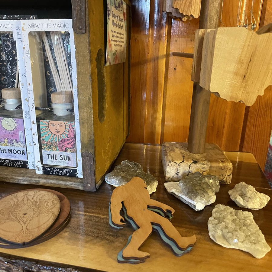 Selection of Ohio mementos for sale at Gypsy Hawaii boutique in Somerset, Perry County, Ohio.