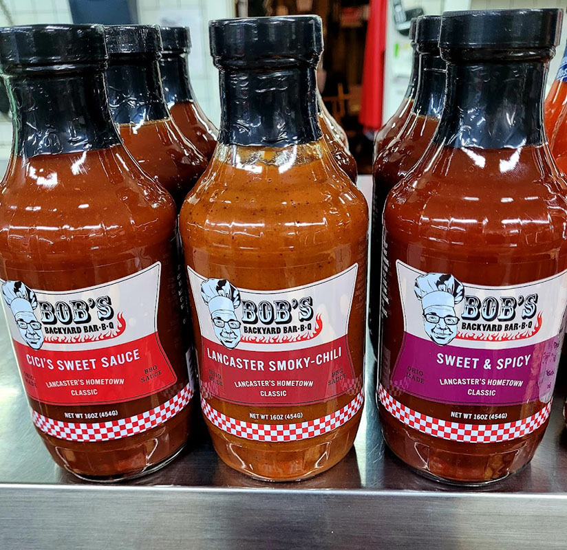 Lancaster's Bob's Backyard BBQ Sauce - available at Clark's Grocery in Junction City, Perry County, Ohio.