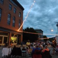 Crowd enjoying the fun of Second Saturday - a summer event sponsored by Destination Shawnee in Perry County, Ohio.