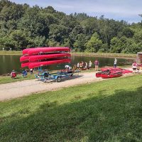 Kayaking - a summer event sponsored by Destination Shawnee in Perry County, Ohio.