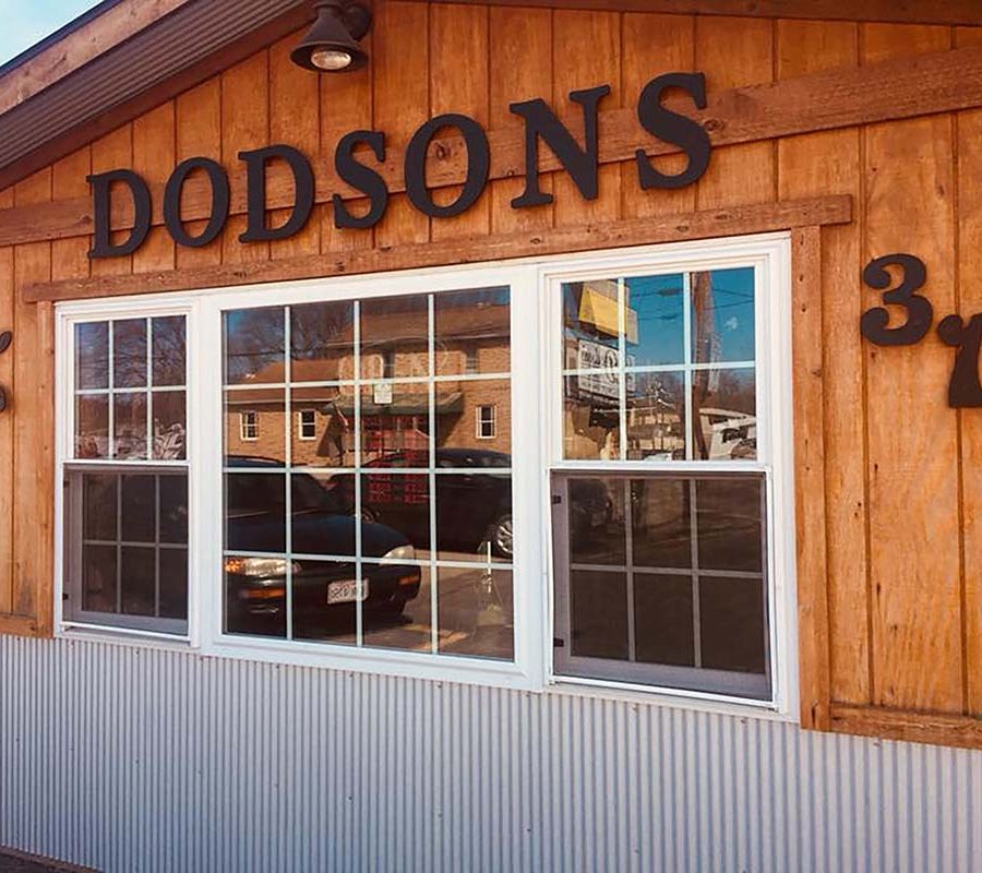 Exterior of Dodson's on Broadway in New Lexington, Perry County, Ohio