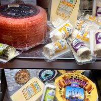 Cheeses served and sold at Épicerie et Les Fleurs, a French bistro-style restaurant in Somerset, Perry County, Ohio.