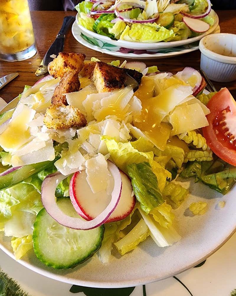 Salad served at Épicerie et Les Fleurs, a French bistro-style restaurant in Somerset, Perry County, Ohio.