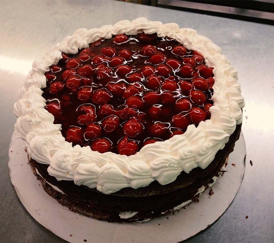 Black Forest Cake at Fiore's Restaurant & Bowling in New Lexington, Perry County, Ohio.