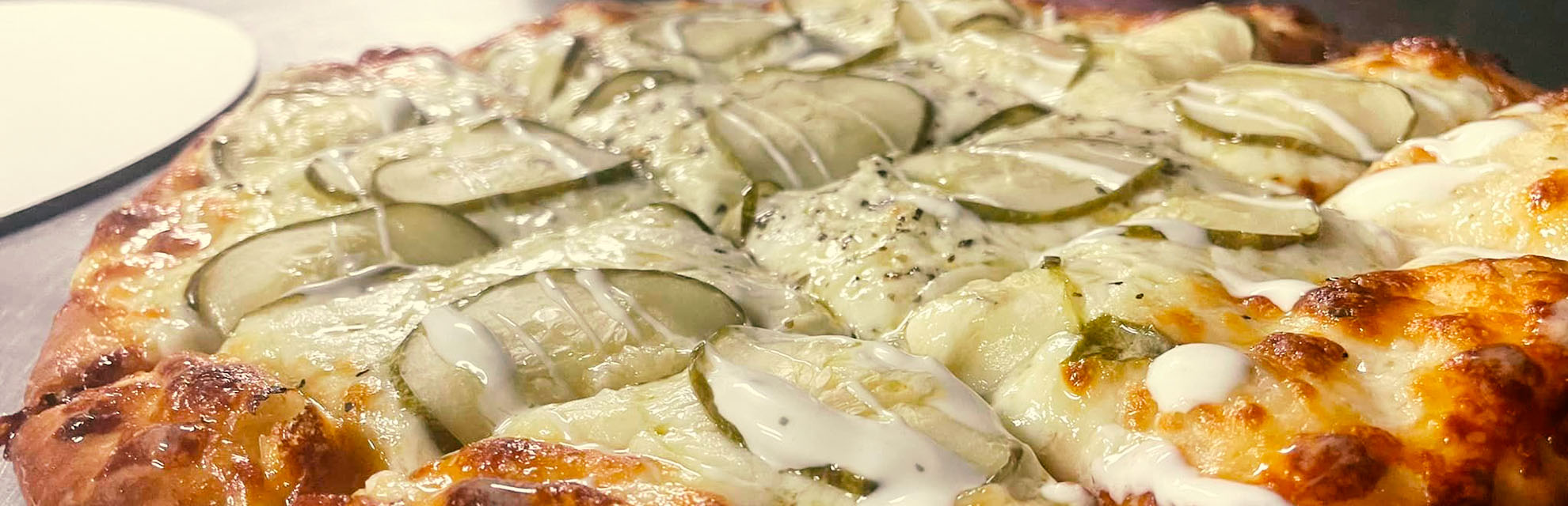 The Pickle Pie at Firehouse Pizza in Thornville, Perry County, Ohio.