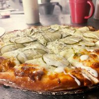 The Pickle Pie at Firehouse Pizza in Thornville, Perry County, Ohio.