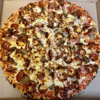 Pizza from King's Grand Central in Junction City, Perry County, Ohio.