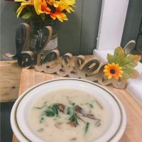 Mushroom Soup at Luncheon Muncheon in Crooksville, Perry County, Ohio.