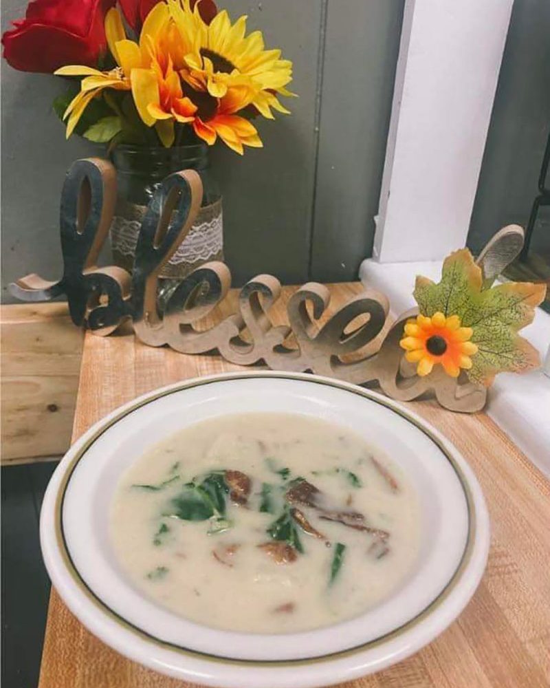 Mushroom Soup at Luncheon Muncheon in Crooksville, Perry County, Ohio.