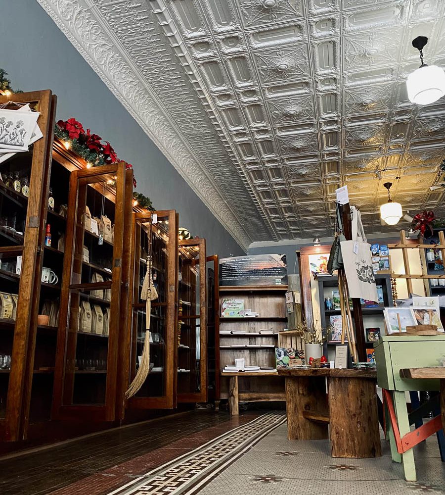 Retail displays inside at the Ohio's Winding Road Store in Shawnee, Perry County, Ohio