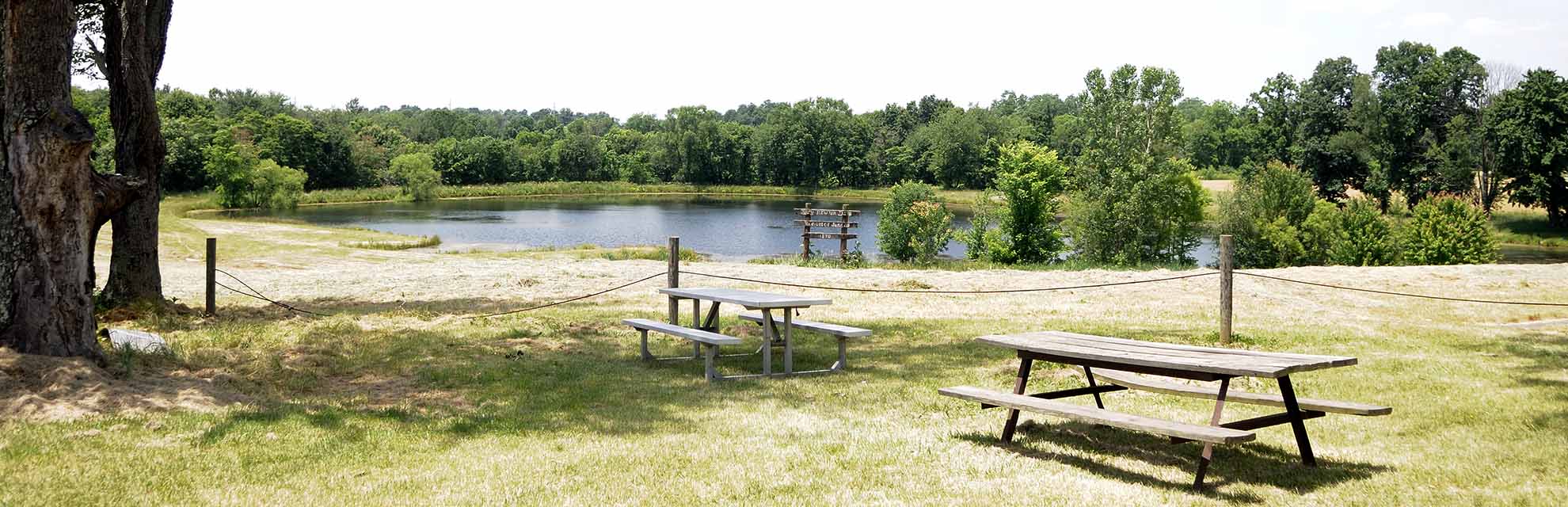 View of pond on property of the Perry County Gun Club in New Lexington, Perry County, Ohio