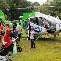 LifeFlight helicopter on display at the Perry County Gun Club in New Lexington, Perry County, Ohio