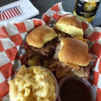 Barbecue plate at The Port Lounge & Smokehouse in Thornville, Perry County, Ohio.