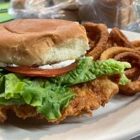 Fried Chicken Sandwich from Shannon's Pit Stop in Thornville, Perry County, Ohio