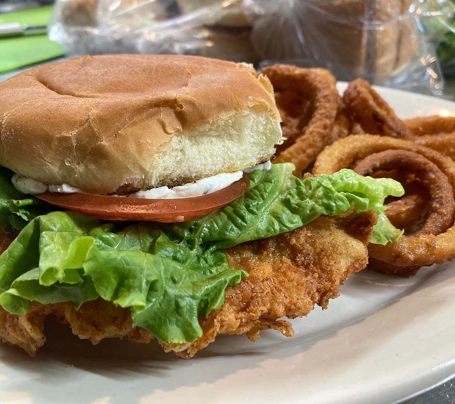 Fried Chicken Sandwich from Shannon's Pit Stop in Thornville, Perry County, Ohio