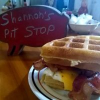 Waffle Breakfast Sandwich from Shannon's Pit Stop in Thornville, Perry County, Ohio