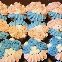 Gender Reveal Cupcakes made by Stan's Bake Shop in New Lexington, Perry County, Ohio.