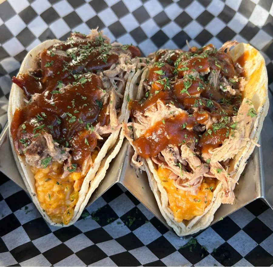 Brisket Tacos at Strong & Co. restaurant on the town square in Somerset, Perry County, Ohio.