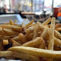 Crispy Shoestring Fries at Strong & Co. restaurant on the town square in Somerset, Perry County, Ohio.