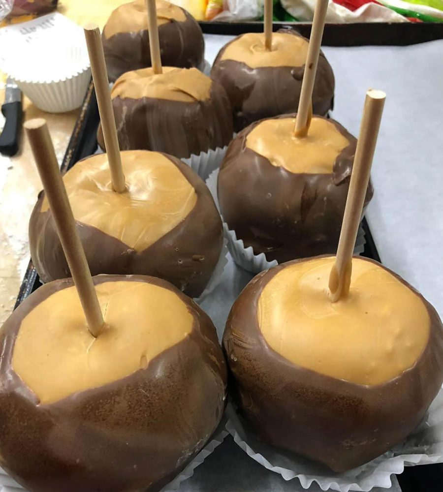 Buckeye Apples sold at TC Market in Thornville, Perry County, Ohio.