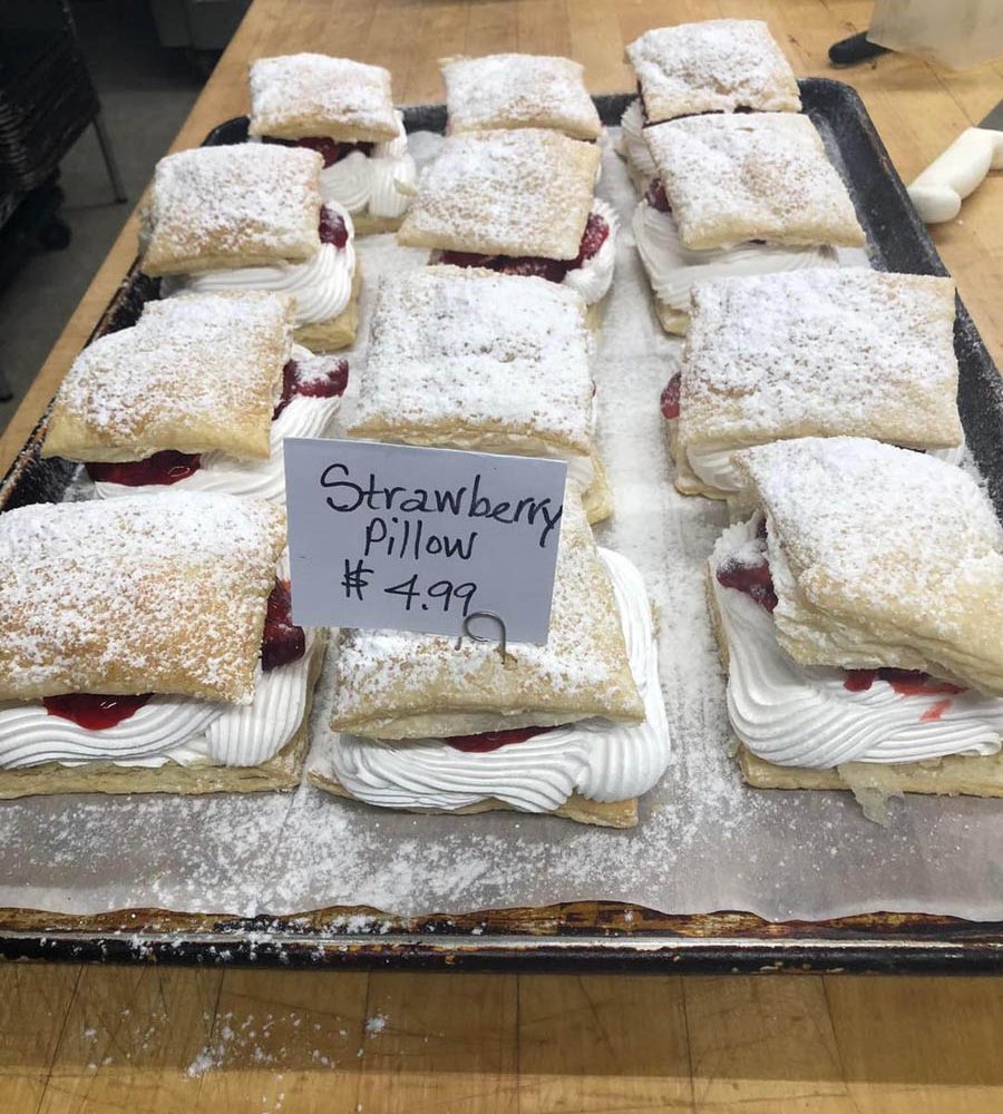 Strawberry Pillows baked goods sold at TC Market in Thornville, Perry County, Ohio.