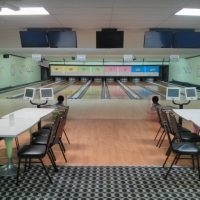 Bowling Lanes at Village Lanes in Thornville, Perry County, Ohio.