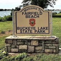 Fairfield Beach Buckeye Lake State Park sign