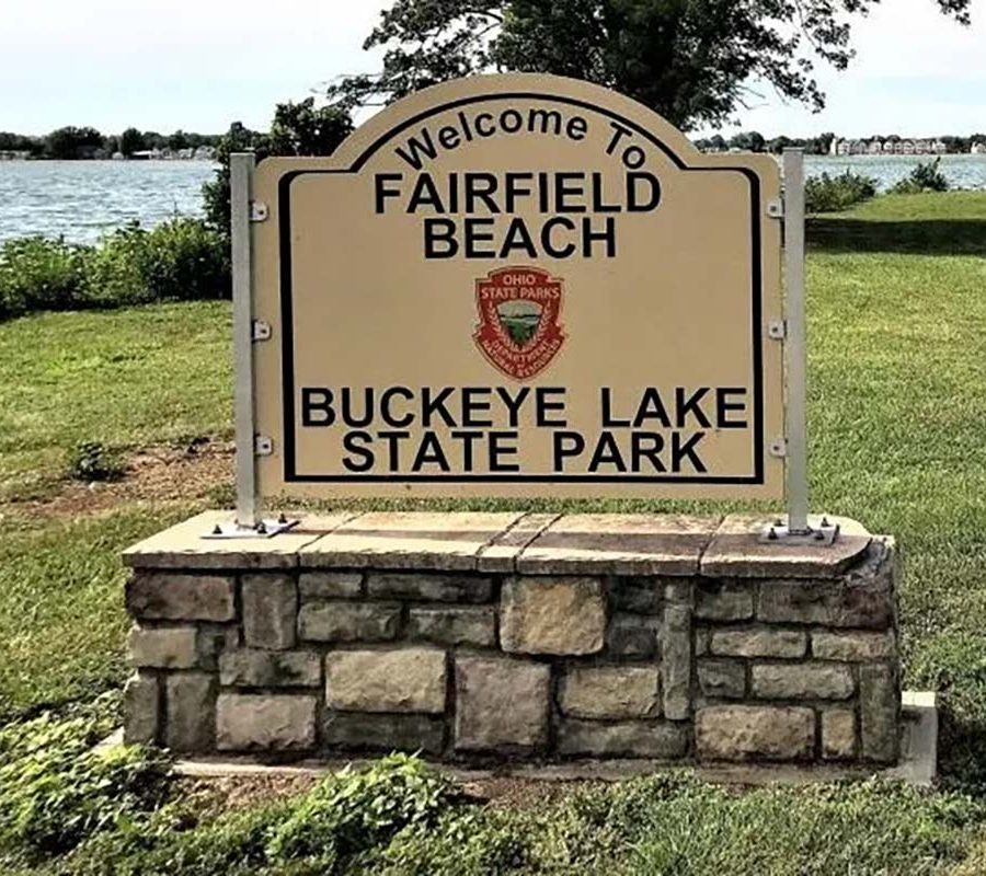 Fairfield Beach Buckeye Lake State Park sign