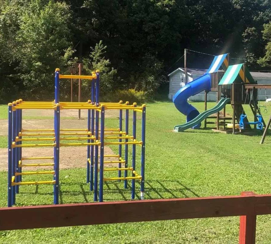 Playground at Hemlock Village Park in Hemlock, Perry County, Ohio