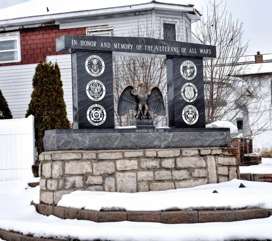 Veterans memorial at Patriot Park in Roseville, Perry County, Ohio