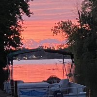 View of Buckeye Lake from the Heron House.