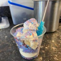 A pop rocks sundae served at Ceramics Chill-N-Grill