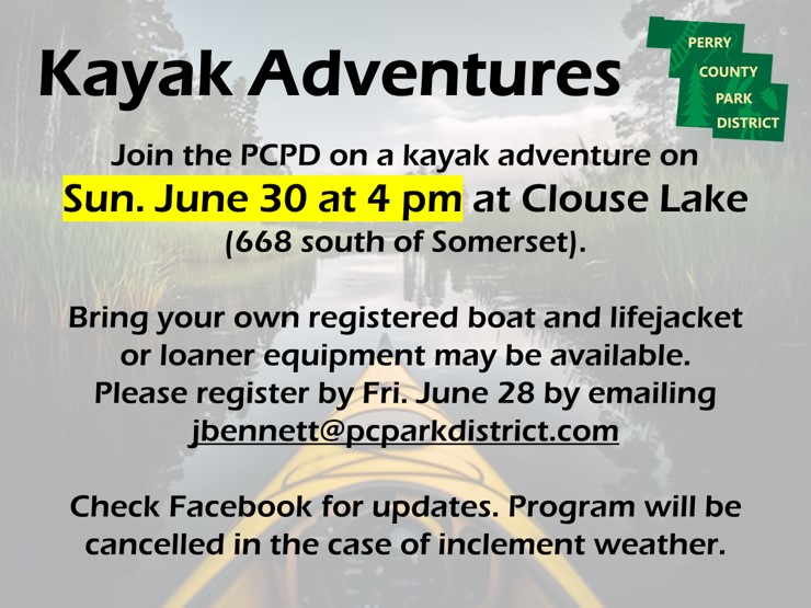 Kayak adventures at Clouse Lake