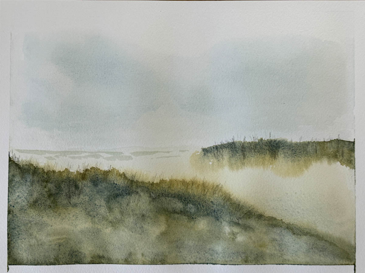 A watercolor painting from the Somerset Artists' Co-Op